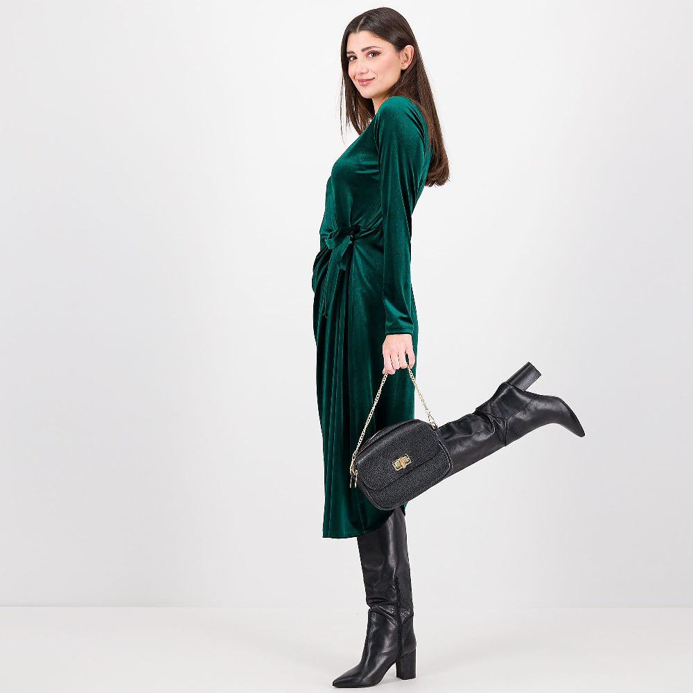 QVC PALAZZO MODA Abito A Portafoglio In Velluto