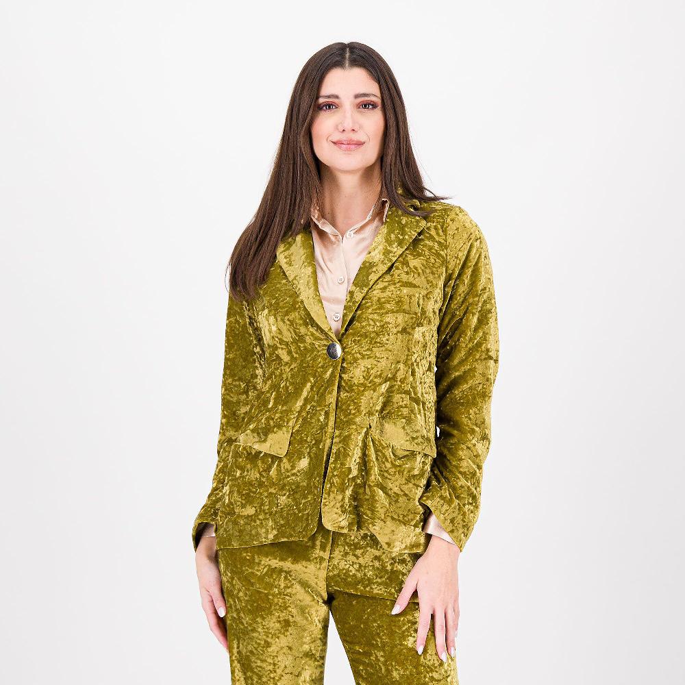 QVC PALAZZO MODA Blazer in velluto martellato