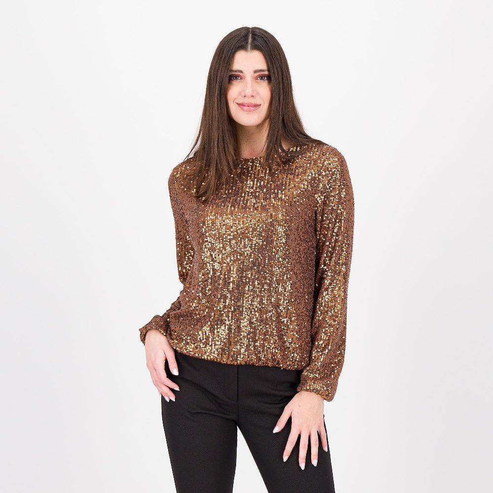 QVC PALAZZO MODA Blusa in paillettes
