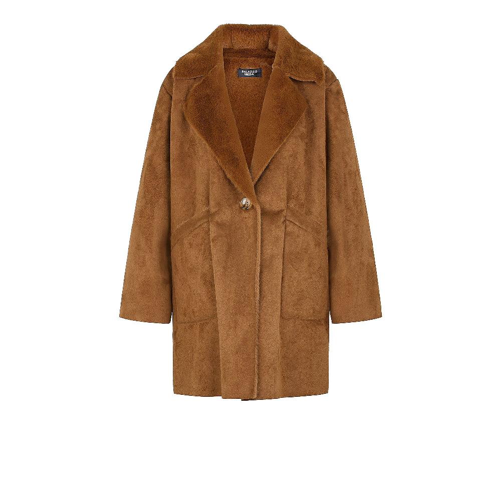 QVC PALAZZO MODA Giubbotto Lungo In Pelo Sintetico