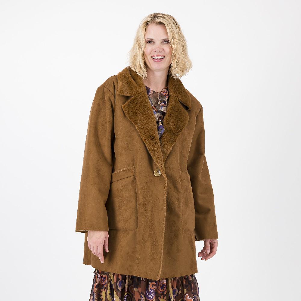 QVC PALAZZO MODA Giubbotto lungo in pelo sintetico