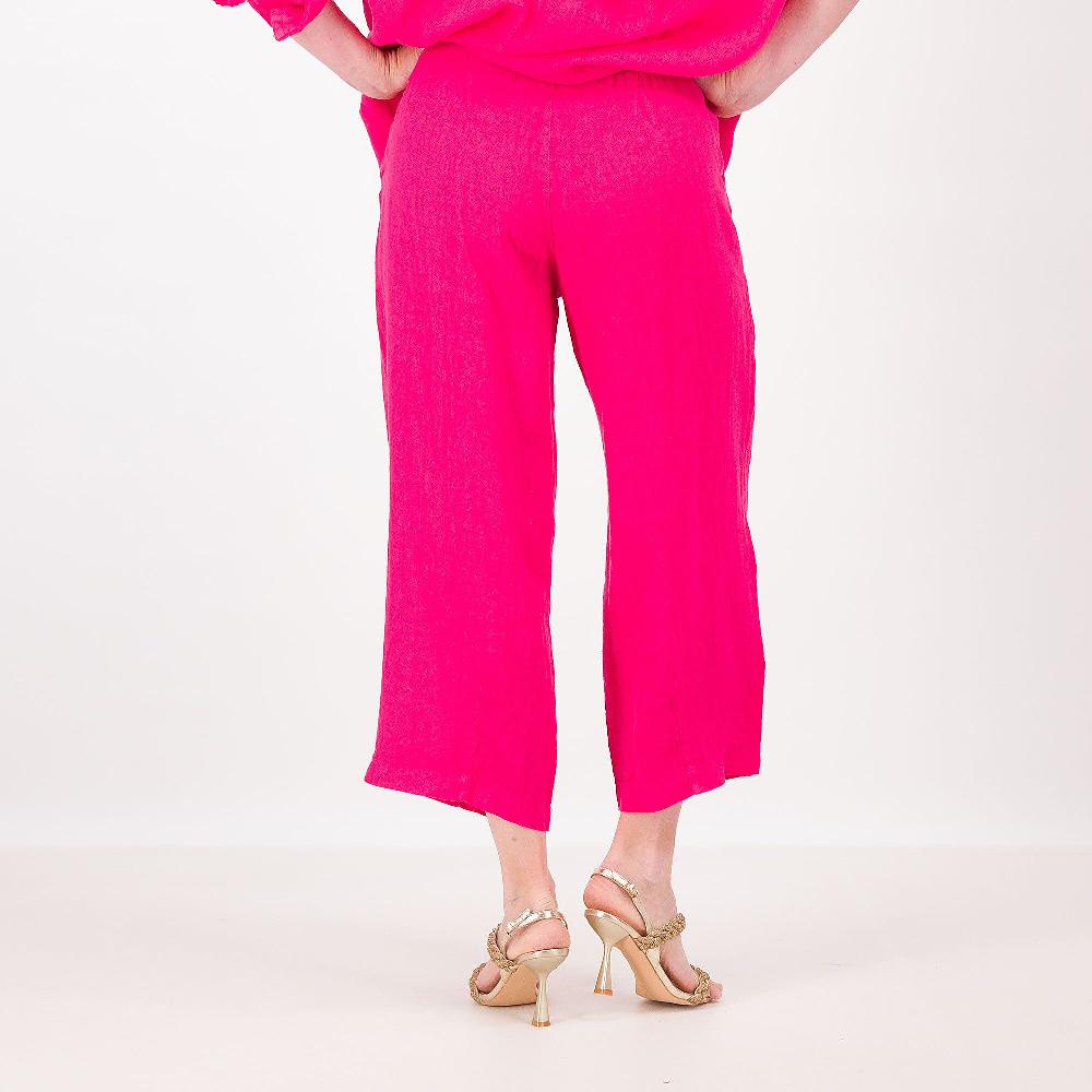 QVC PALAZZO MODA Pantaloni Cropped In Lino