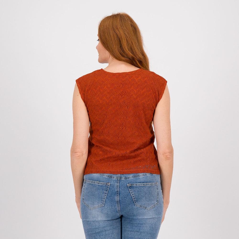 QVC PARKER & ROWE Top In Pizzo Con Fodera