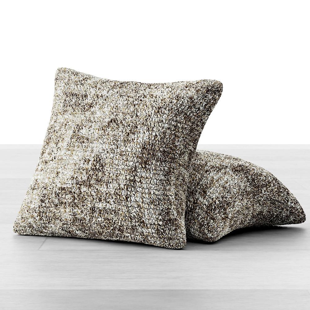 QVC Paulato by Ga.i.co Set 2 copricuscini marmo