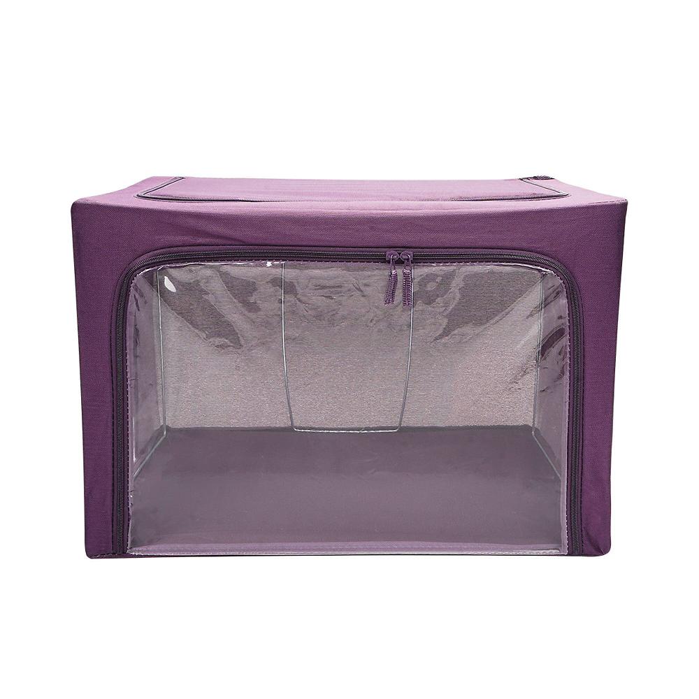 QVC Periea Set 3 Contenitori Pieghevoli In Tessuto