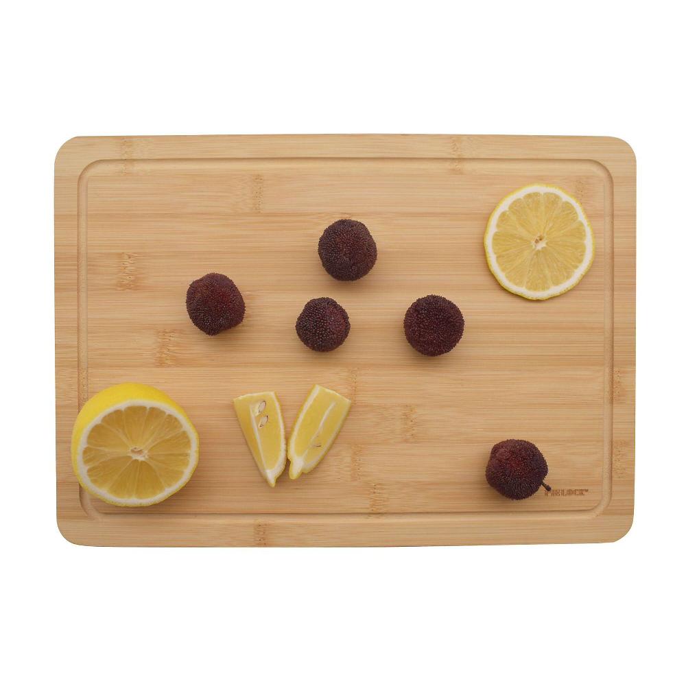 QVC Pie Lock Set 3 Taglieri Da Cucina In Bambù