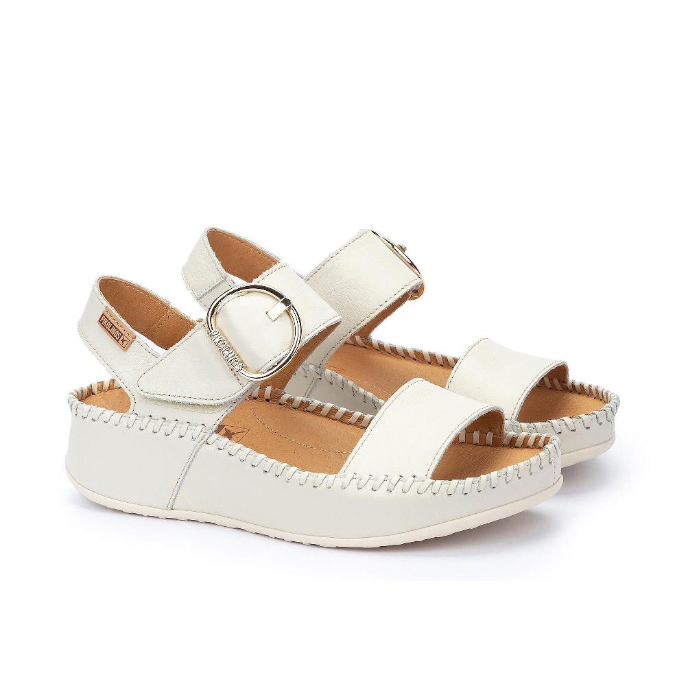QVC Pikolinos Sandali con maxi fibbia e zeppa 5 cm
