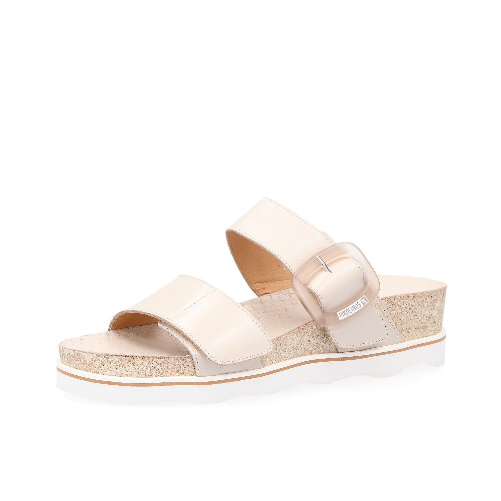 QVC Pikolinos Sandali in pelle con maxi fibbie
