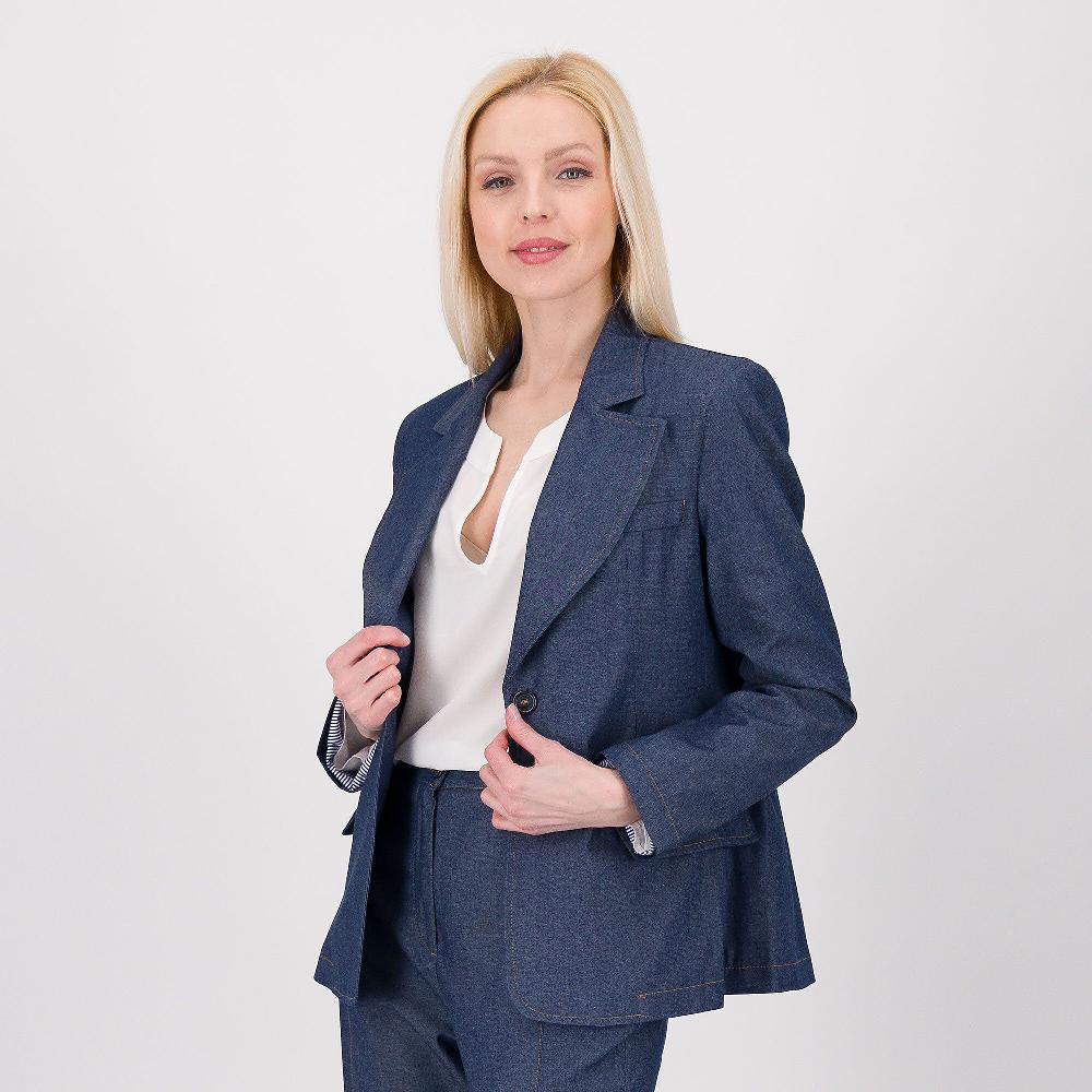 QVC REBEKA ROSS Blazer in tessuto chambrey