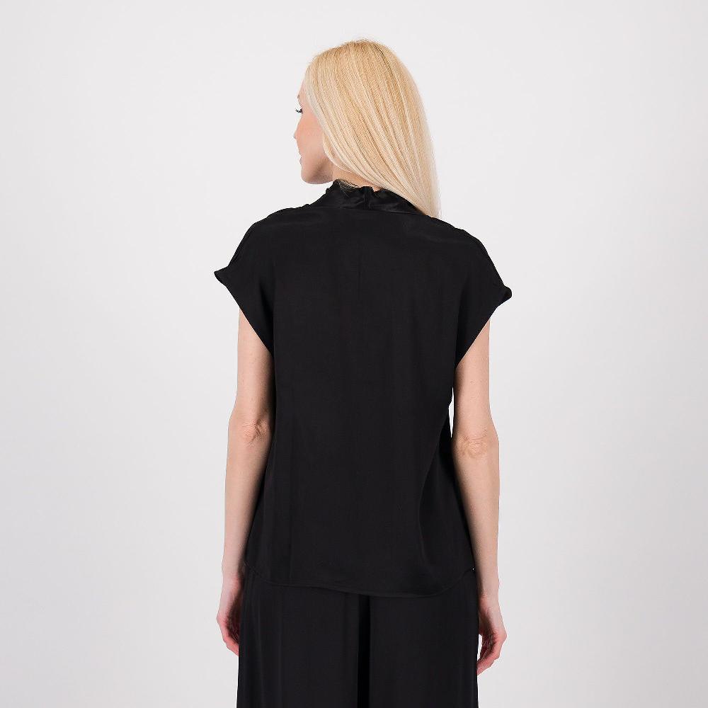 QVC REBEKA ROSS Blusa Smanicata In Raso Di Viscosa