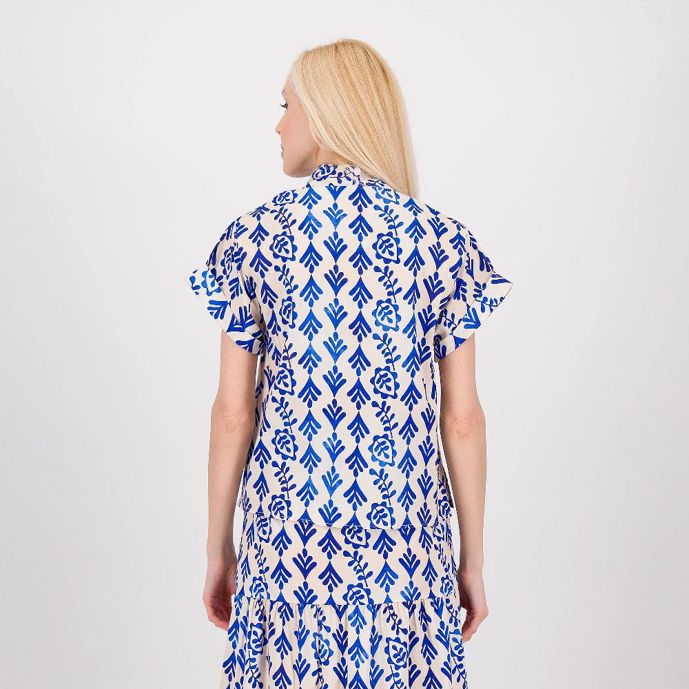 QVC REBEKA ROSS Camicia Over In Cotone Fantasia