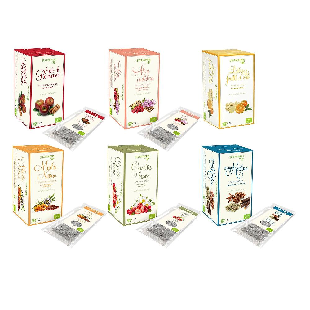 QVC Regina di fiori 6 tisane biologiche assortite