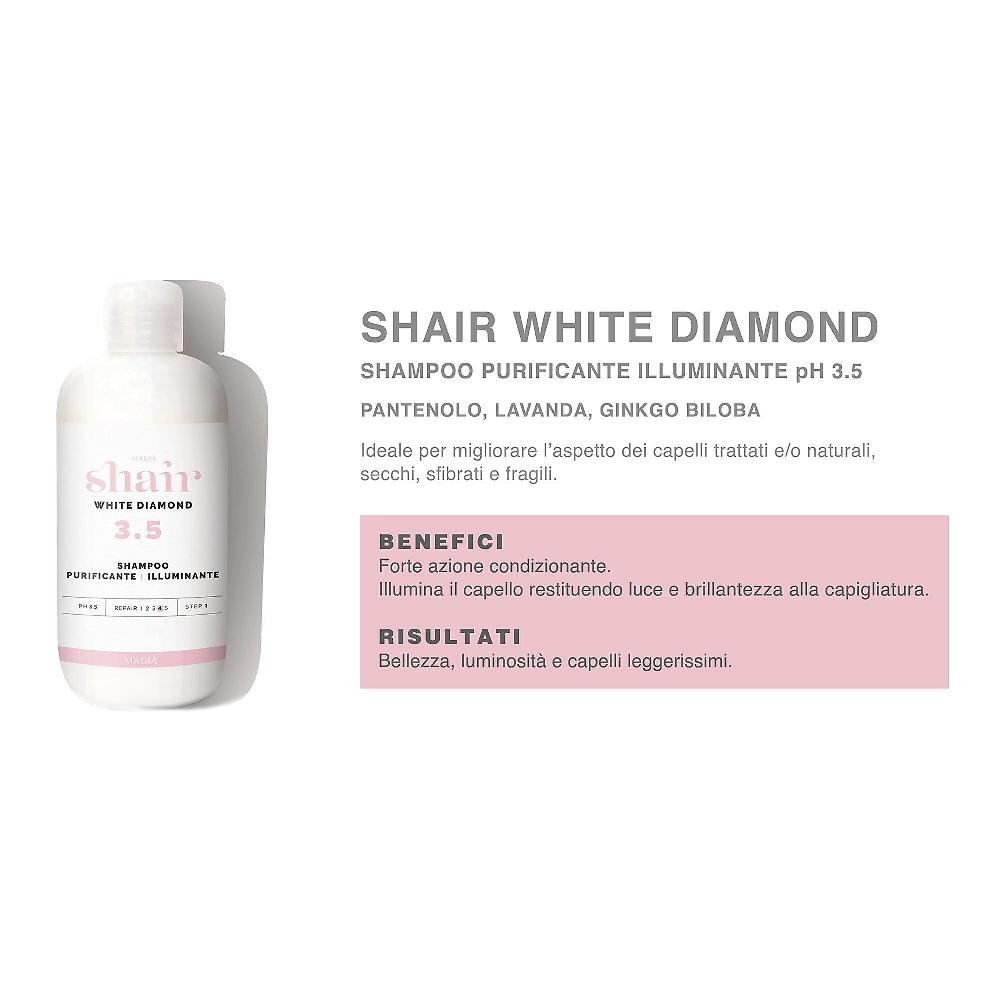 QVC SHAIR White Diamond Shampoo Illuminante Ph 3.5
