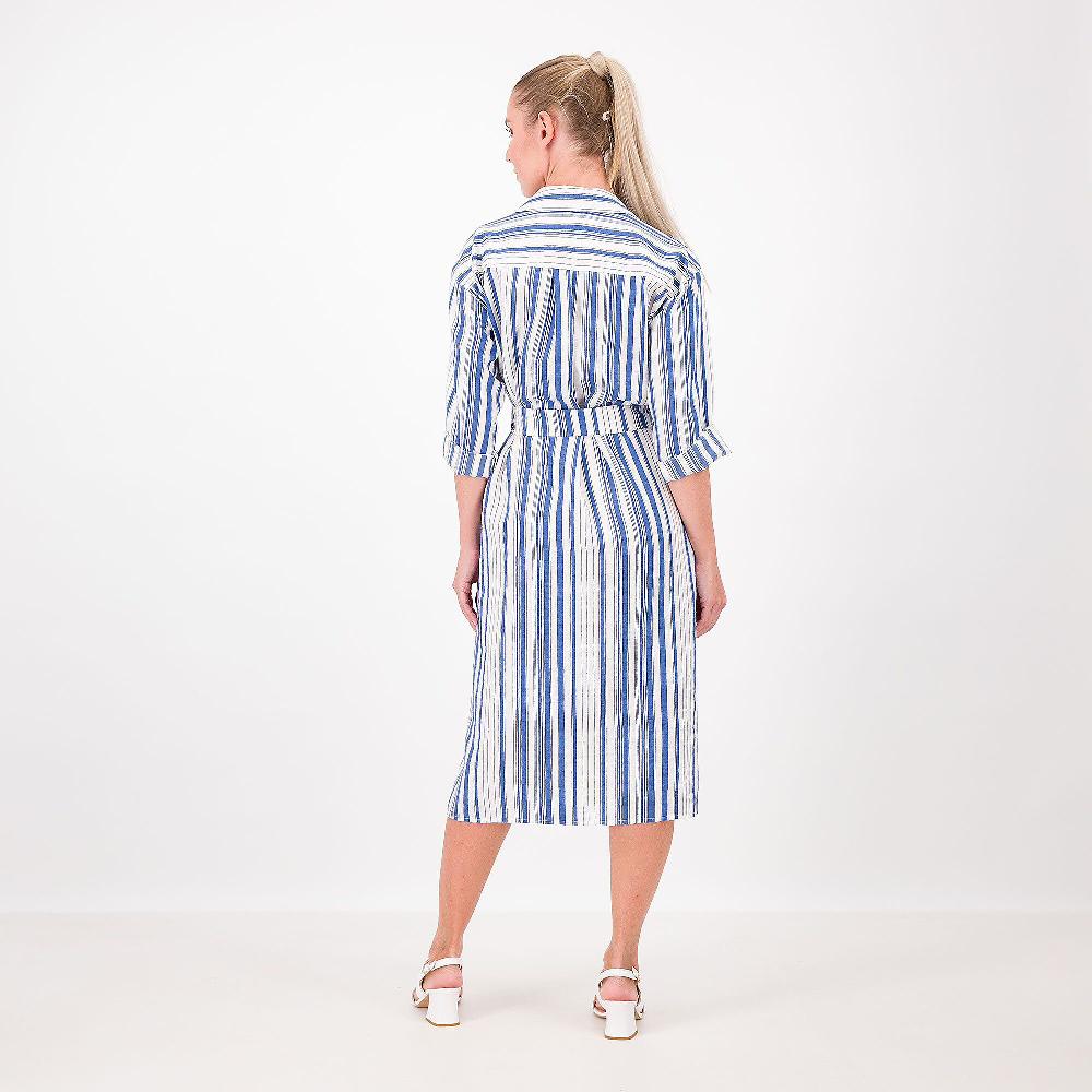QVC SottoMarino Abito Midi Chemisier A Righe