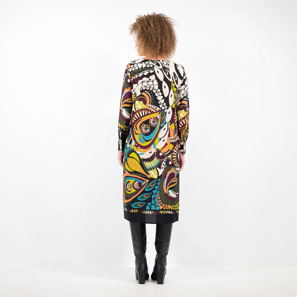 QVC SottoMarino Abito Midi In Viscosa Fantasia