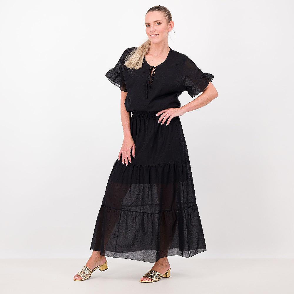 QVC SottoMarino Gonna Lunga Con Balze