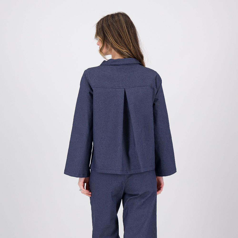 QVC Studio 19 Giacca Jeans Con Colletto E Bottoni