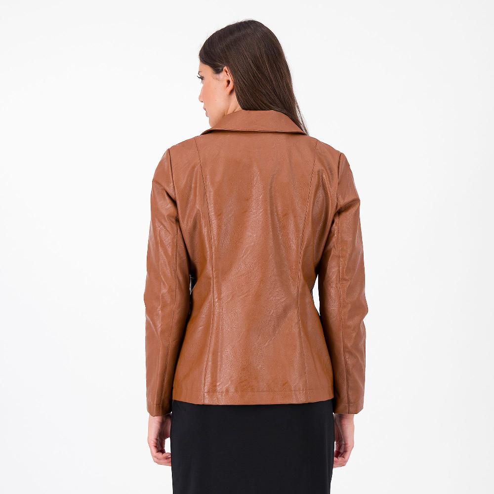 QVC Studio 19 Giubbino Biker In Tessuto Spalmato