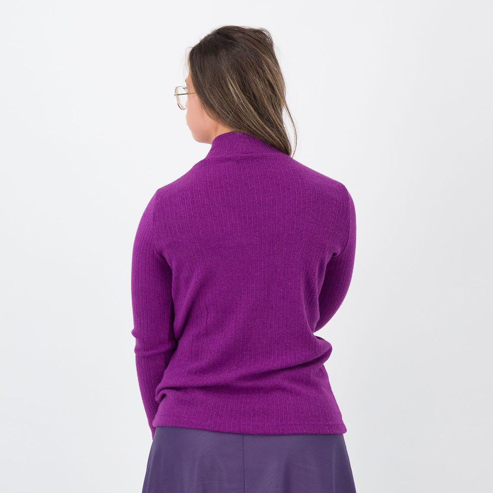 QVC Studio 19 Maglia A Coste Con Collo A Lupetto