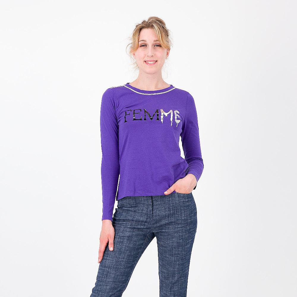 QVC Studio 19 T-shirt con stampa e motivo a catena