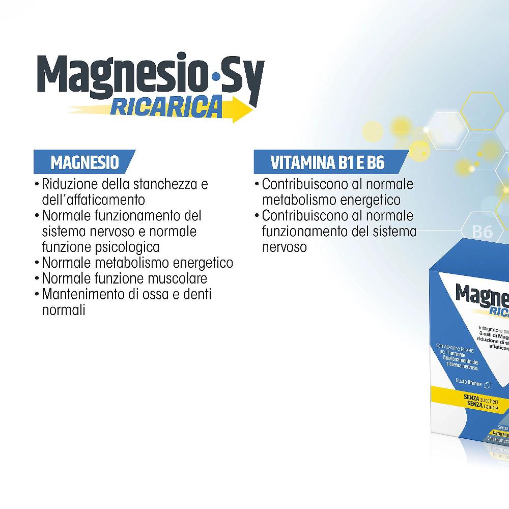 QVC Syrio Magnesio Sy Ricarica Limone 2x20 Bustine