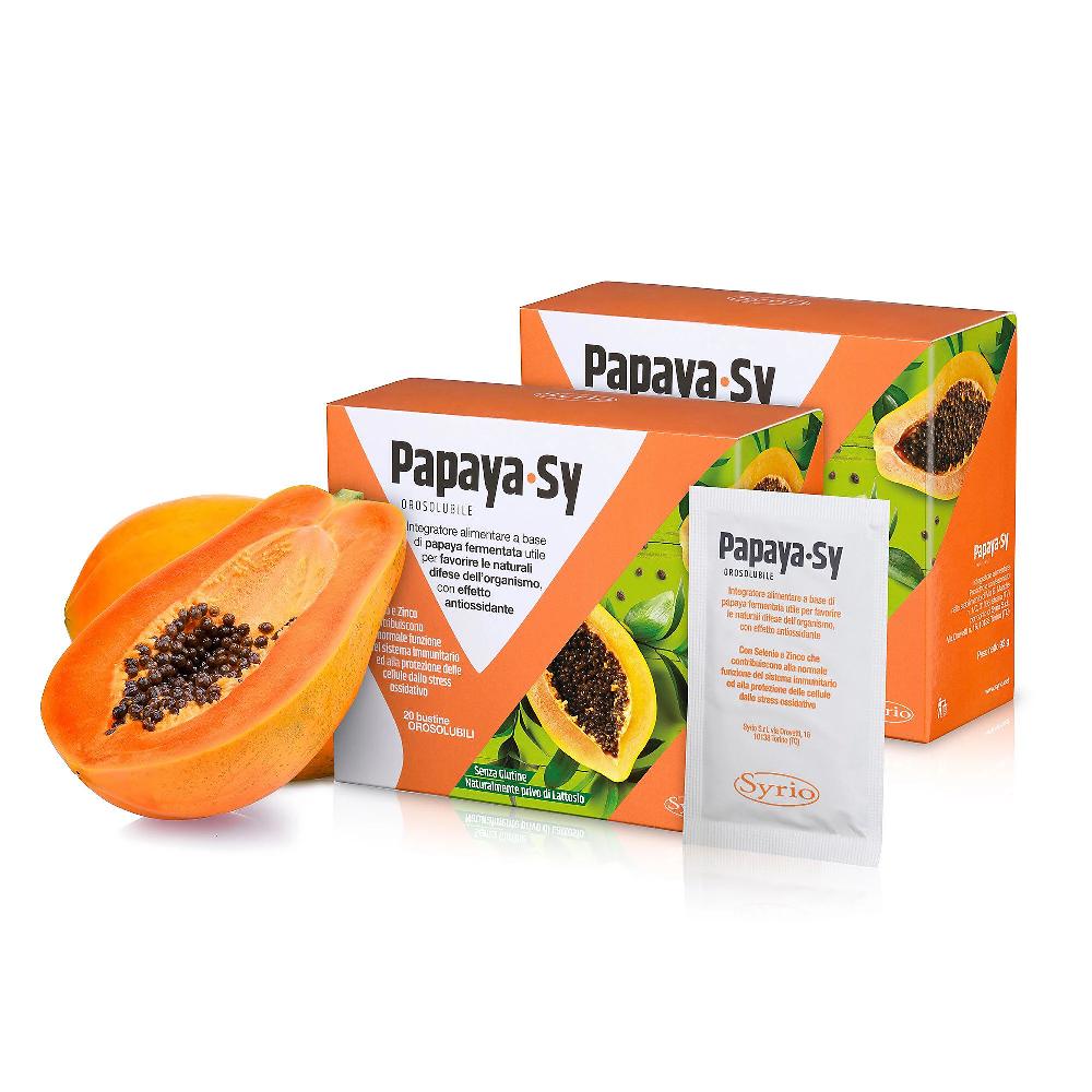 QVC Syrio Papaya-Sy 2 pz per sistema immunitario
