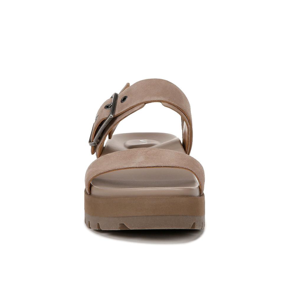 QVC Vionic Sandali In Pelle Con Doppia Fascia