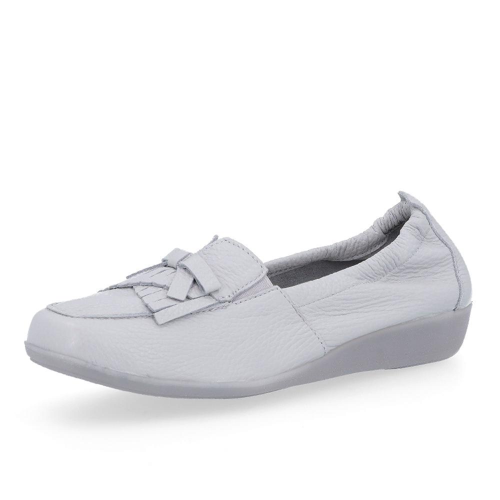 QVC Vitaform Mocassini in pelle con fiocco