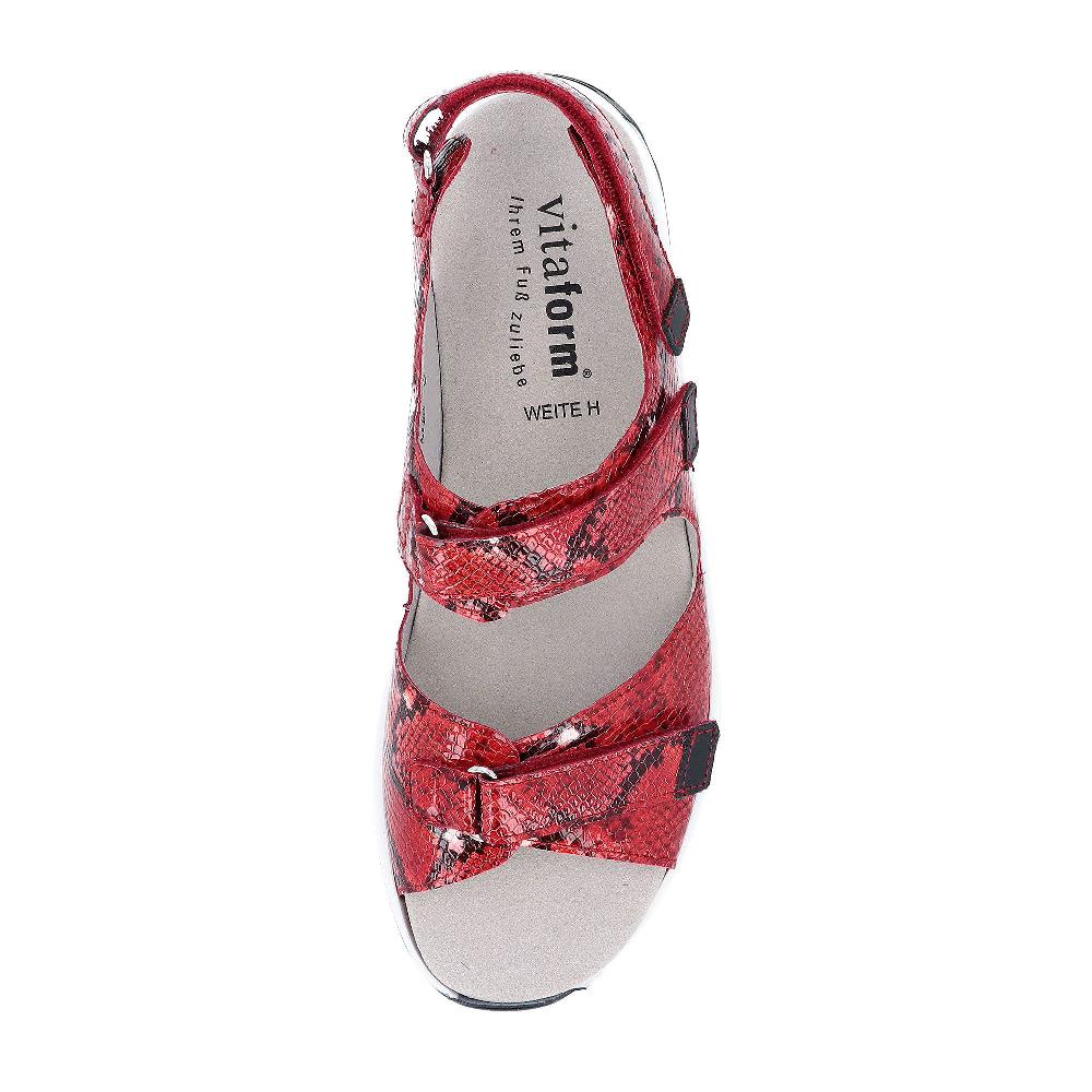 QVC Vitaform Sandali In Pelle Con Effetto Pitonato