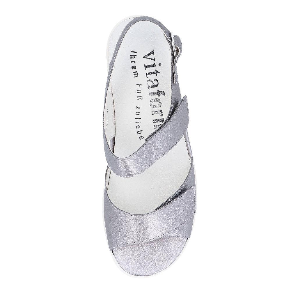 QVC Vitaform Sandali In Pelle Laminata