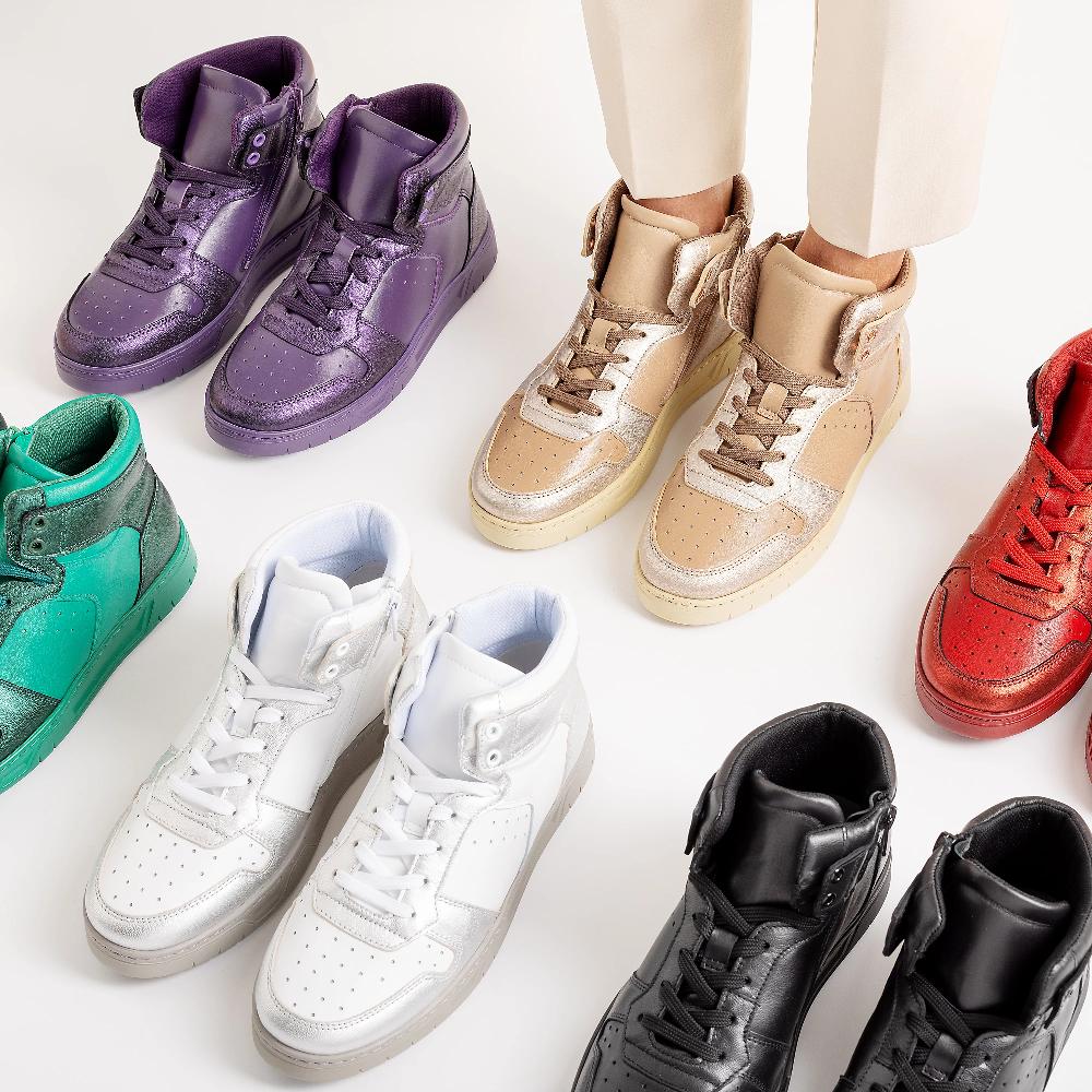 QVC Vitaform Sneakers in pelle con zip laterale