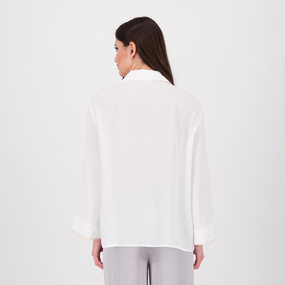 QVC W.I.T.A. Camicia A Maniche Lunghe In Viscosa