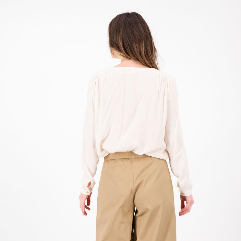 QVC W.I.T.A. Camicia In Crépe Maroccaine Di Viscosa