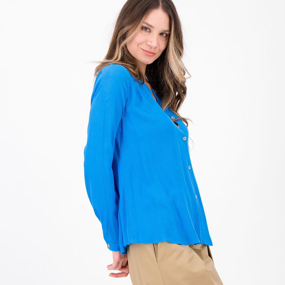 QVC W.I.T.A. Camicia In Crépe Maroccaine Di Viscosa