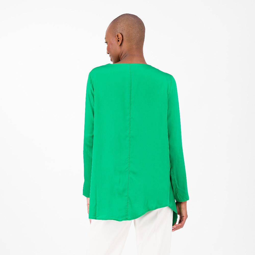 QVC W.I.T.A. Maglia In Raso Con Scollo A V
