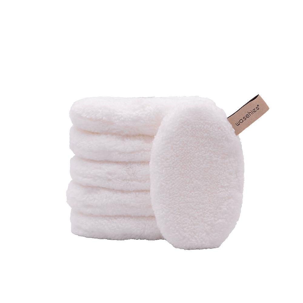 QVC WASCHIES Set 6 Dischetti Struccanti Bianchi