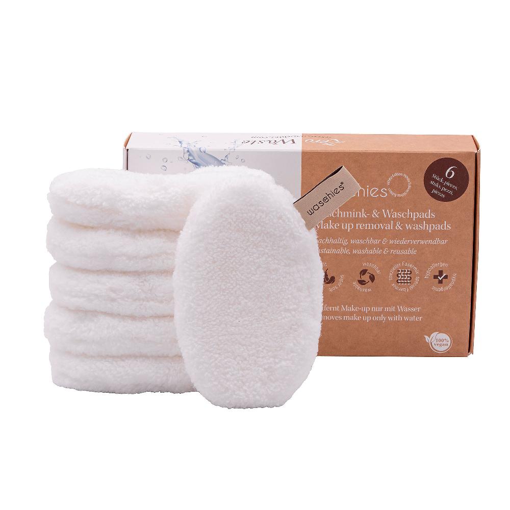 QVC WASCHIES Set 6 dischetti struccanti bianchi