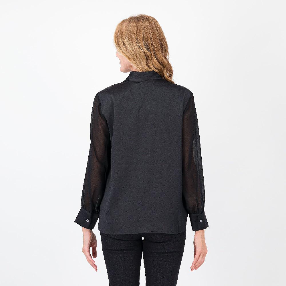 QVC Wynne Layers Camicia In Satin Con Scollo A V