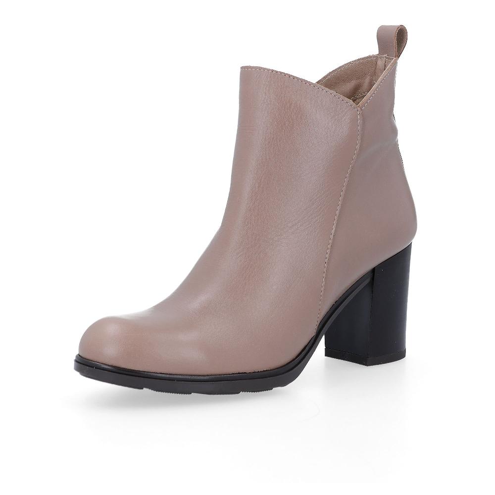 QVC YOKONO Stivaletti in pelle con tacco 8 cm