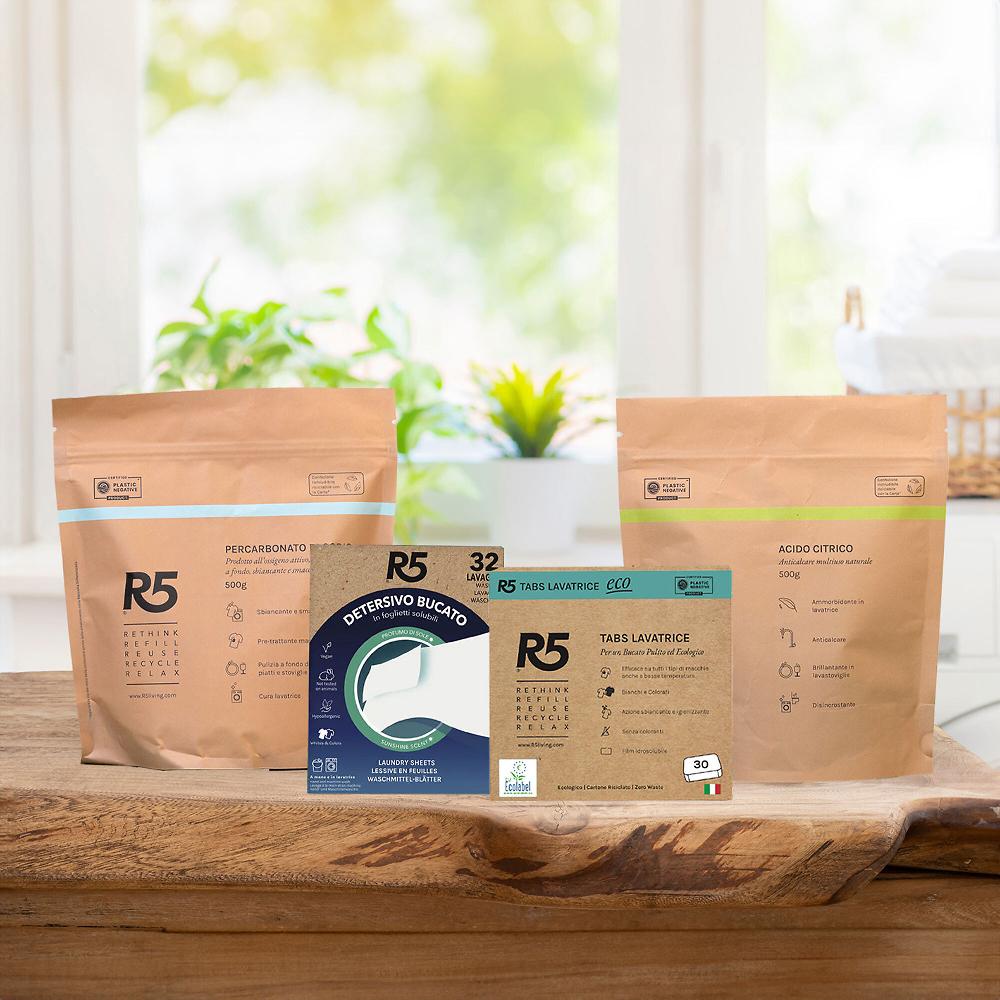 QVC R5 Living Kit Bucato Premium 4 prodotti casa e bucato