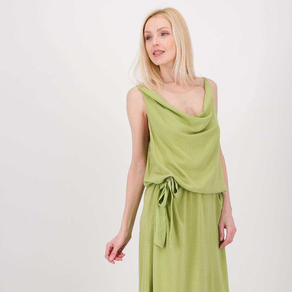 QVC REBEKA ROSS Abito Lungo Con Spalline Con Collo Drappeggiato