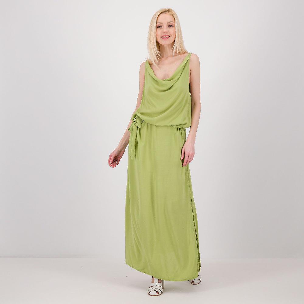 QVC REBEKA ROSS Abito lungo con spalline con collo drappeggiato