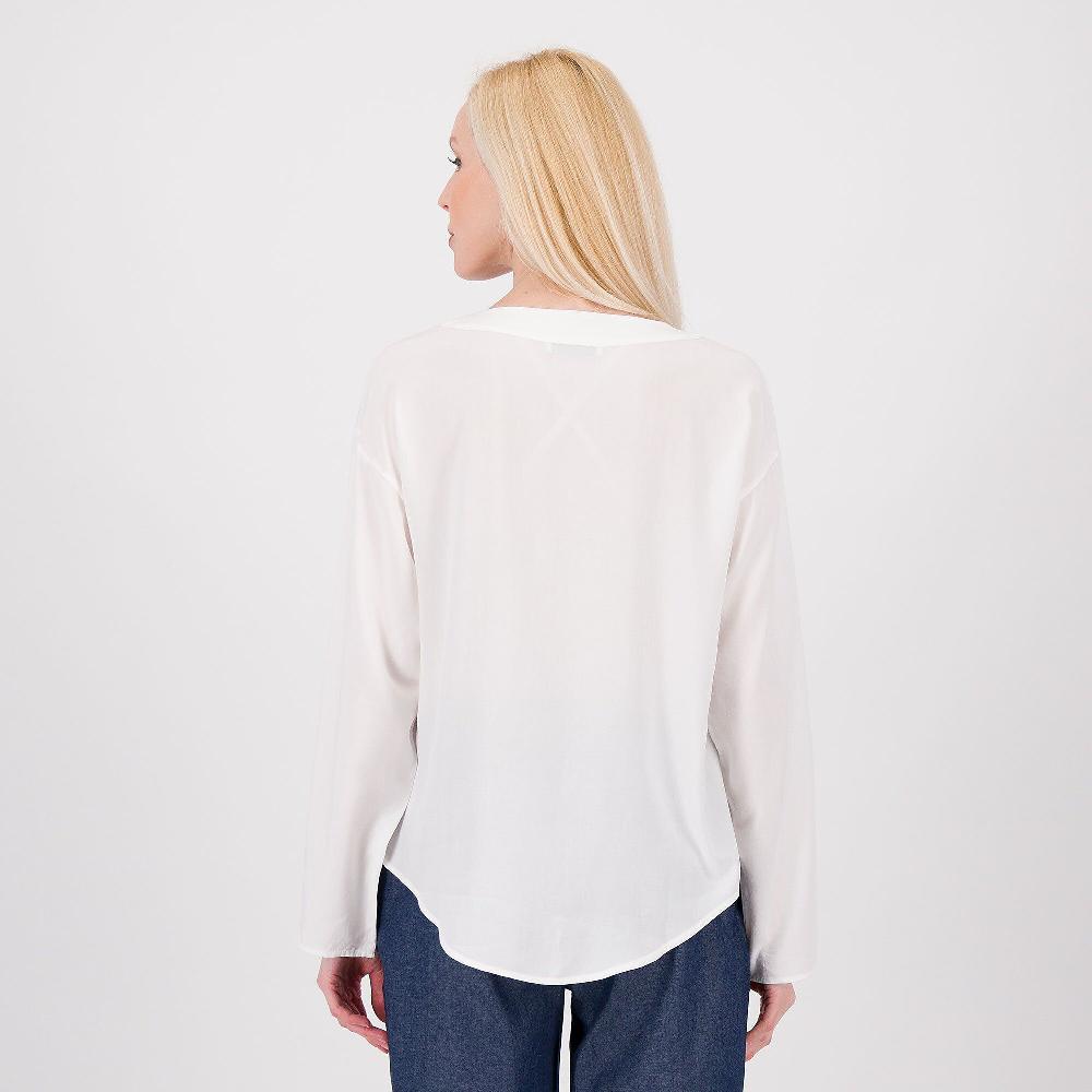 QVC REBEKA ROSS Blusa In Viscosa Con Scollo Tunisienne