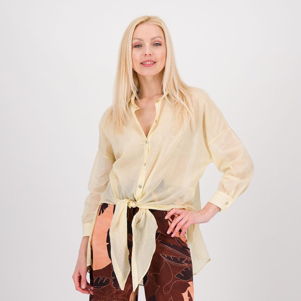 QVC REBEKA ROSS Camicia over asimmetrica in mussola di cotone