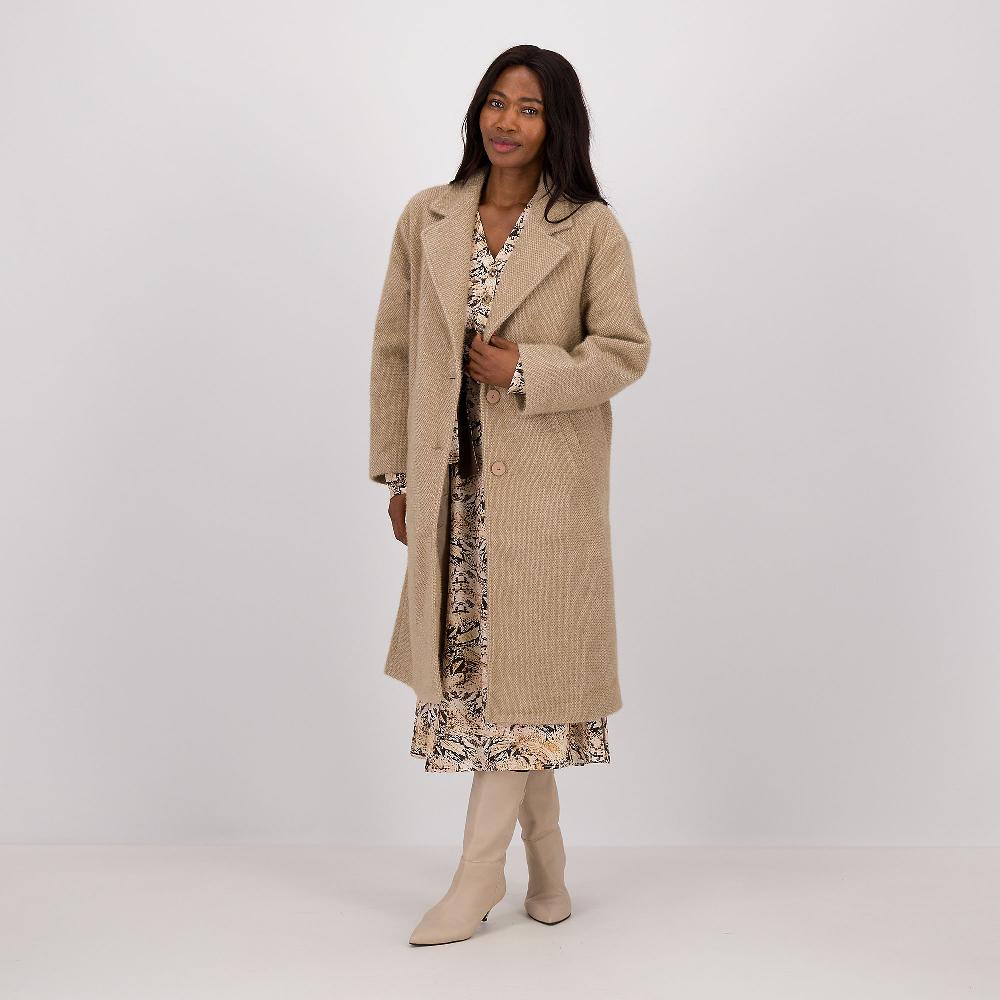 QVC Rebeka Ross Cappotto over con bottoni e collo rever