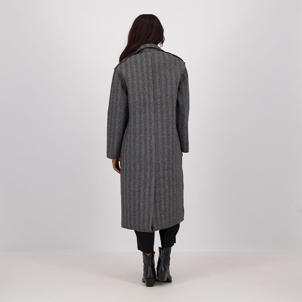 QVC Rebeka Ross Cappotto Over In Tessuto Scuba Spigato