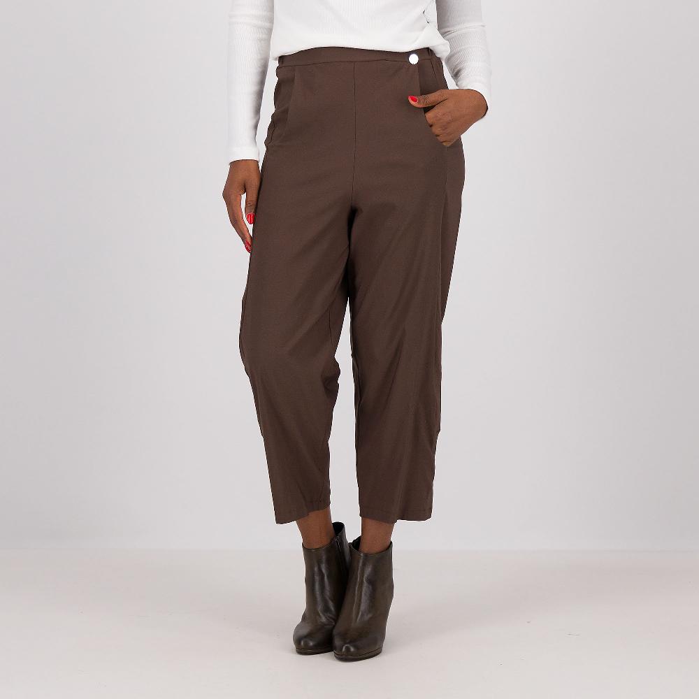 QVC REBEKA ROSS Pantaloni a carota con elastico in vita tasche alla francese