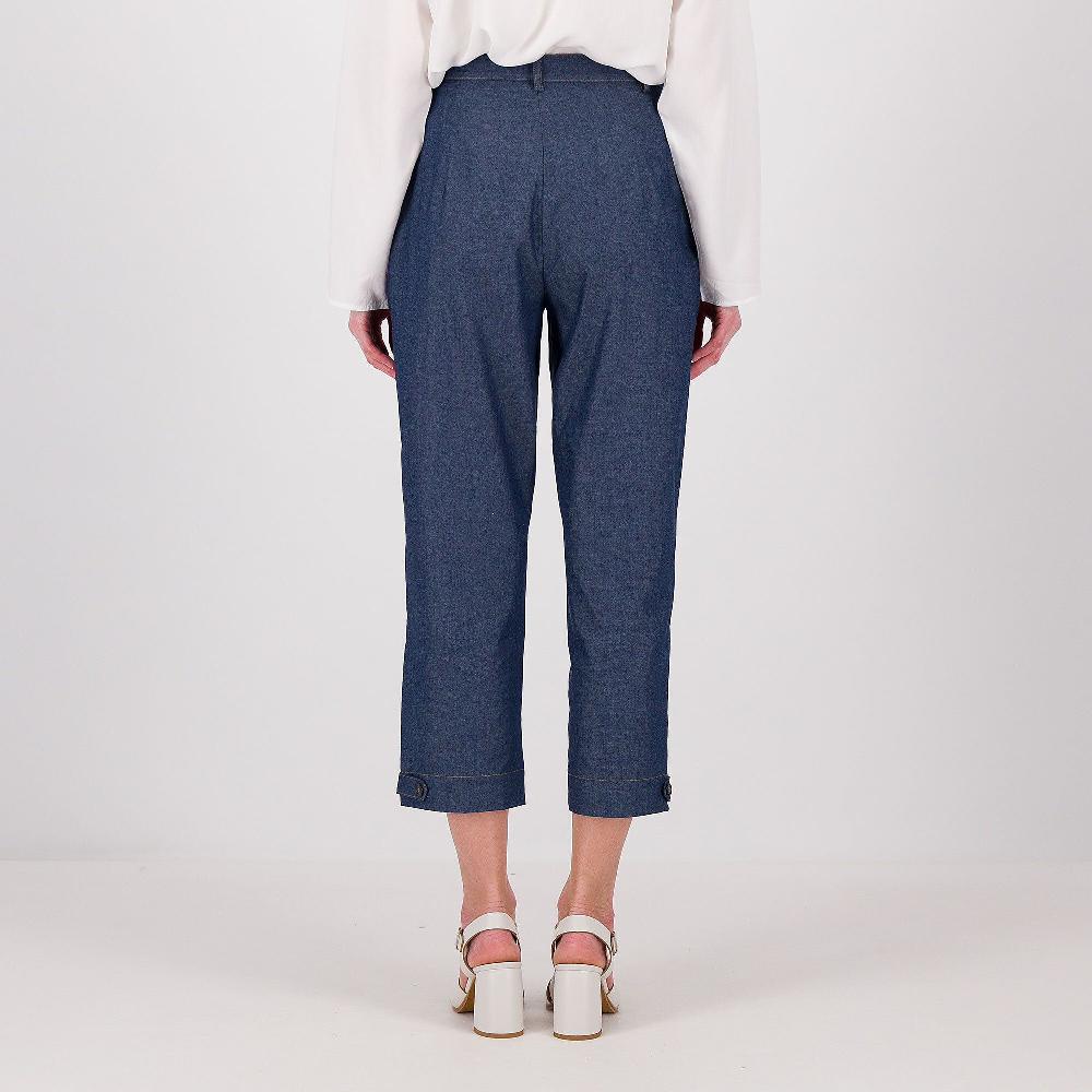 QVC REBEKA ROSS Pantaloni A Carota In Chambrey Di Lyocell