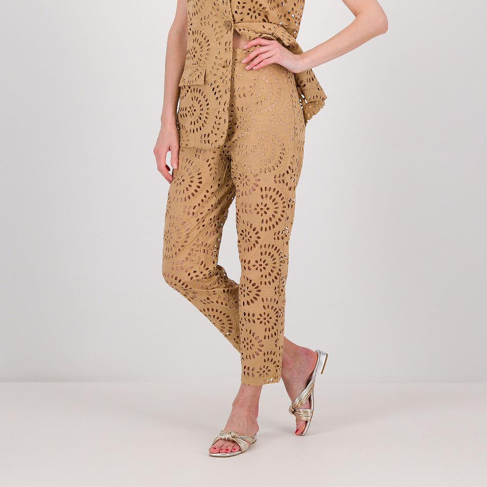 QVC REBEKA ROSS Pantaloni a carota in Sangallo di cotone
