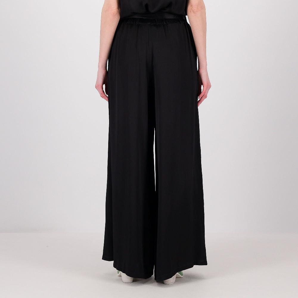 QVC REBEKA ROSS Pantaloni Ampi In Raso Di Viscosa Con Cinturino In Vita